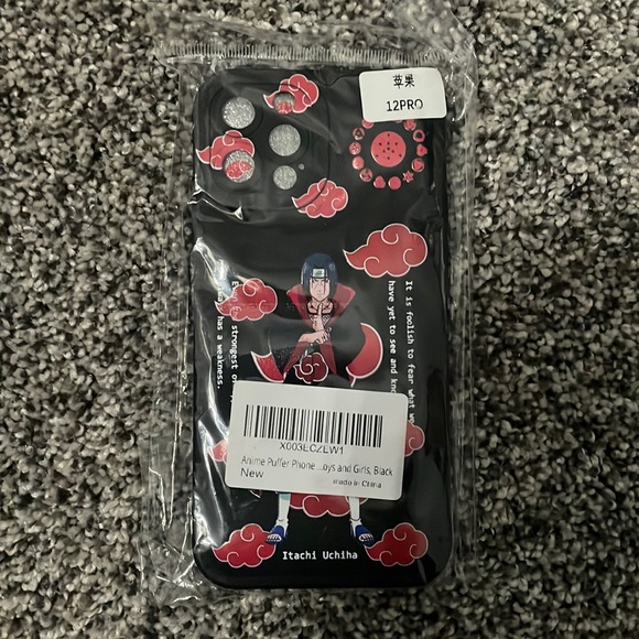 Naruto Other - NWT Naruto Anime Phone Case IPhone 12 Pro Itachi Uchiha Cartoon Animated